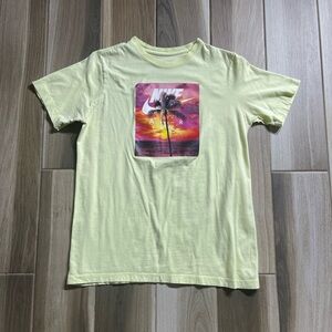 Nike Kids Light Yellow Sunset Graphic Tee